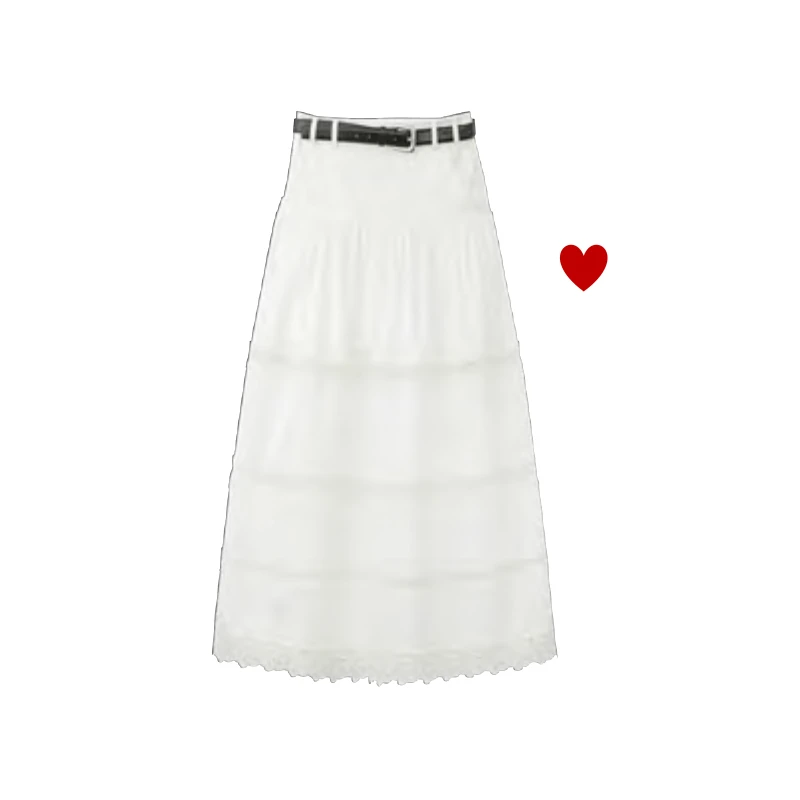 avvenn设计师品牌24AW早秋 白色 蛋糕裙 半身裙