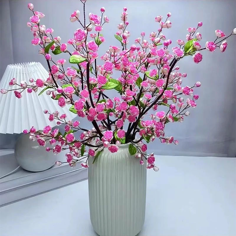 14mm珠光小玫瑰花串珠繁花似锦花心玫瑰满园花瓣材料diy手工制作