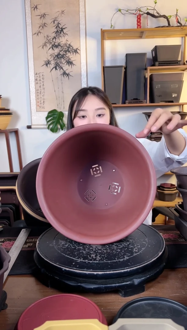 【闪购商品】树脂20CM以下 30口径金钟5只紫檀色