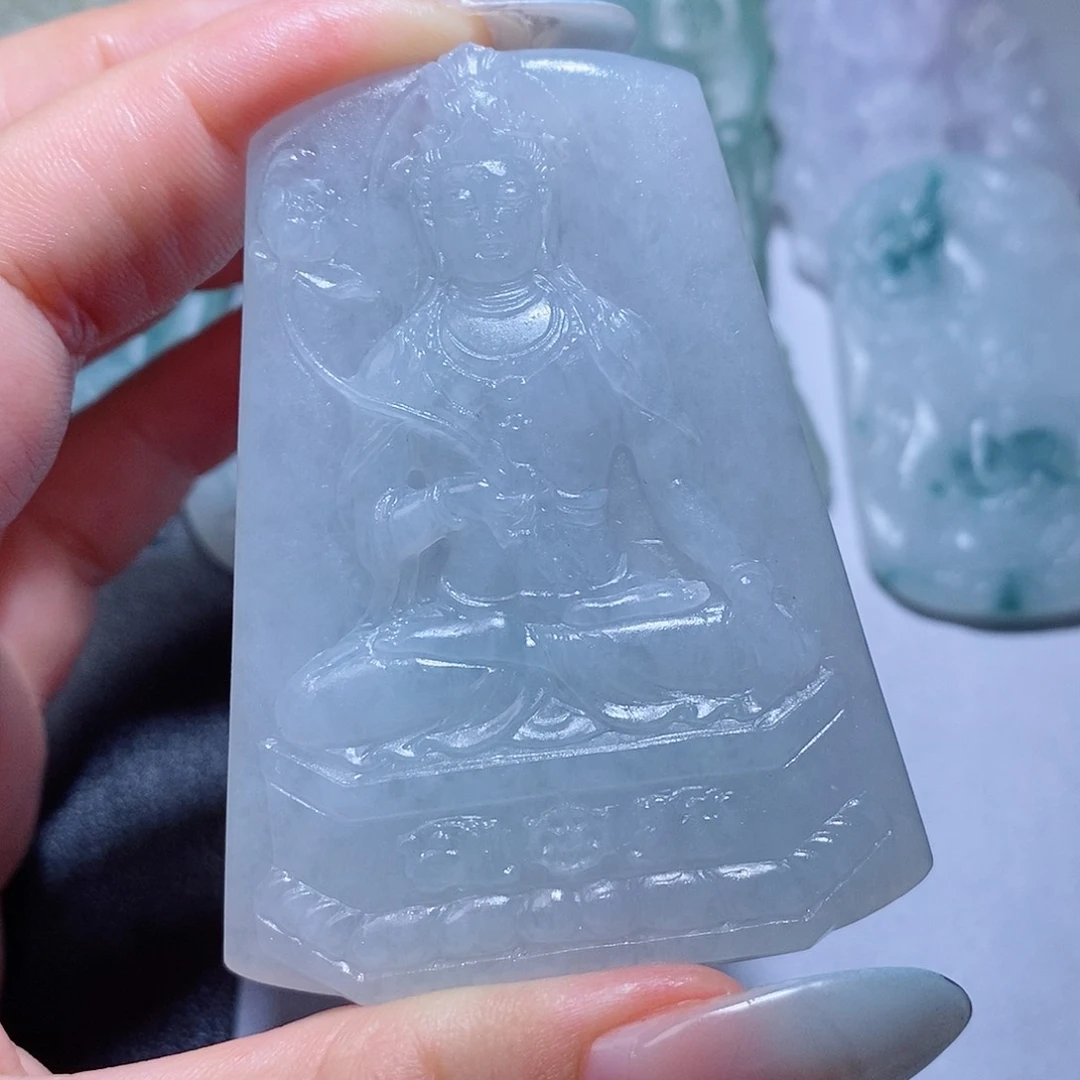 定制翡翠未镶嵌拍下联系客服确认抛光毛货不退换