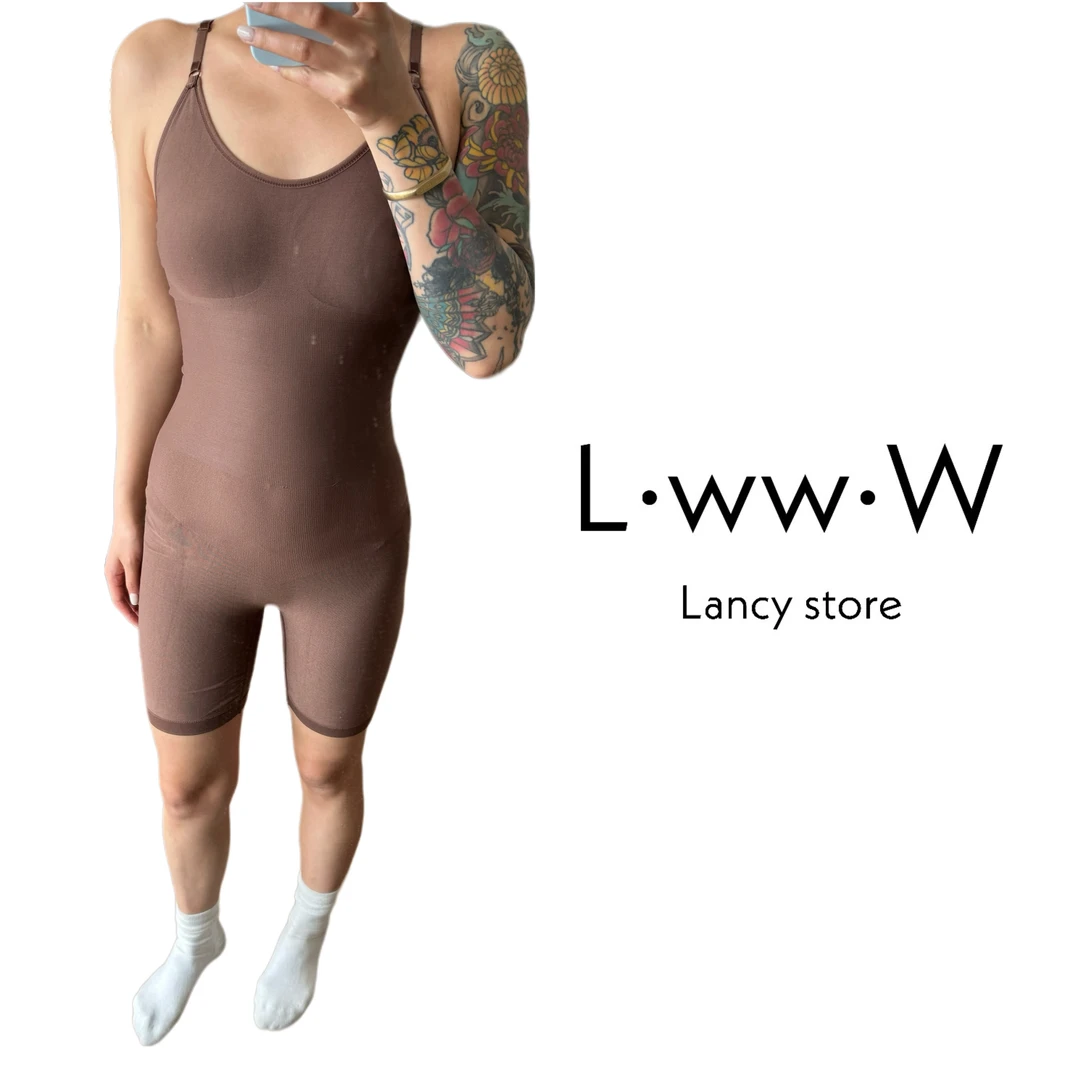 【小细腿】紧身塑形可调节肩带连体打底衣