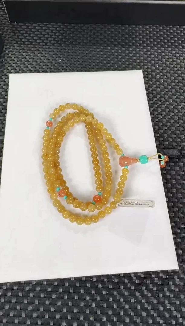 【闪购商品】和田玉项链未镶嵌约6mm108颗