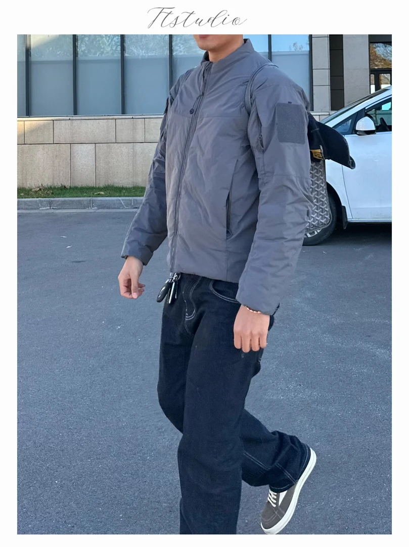 Ttstudio狼灰军鸟棉衣夹克男三防立领轻量化户外加厚棉服百搭外套
