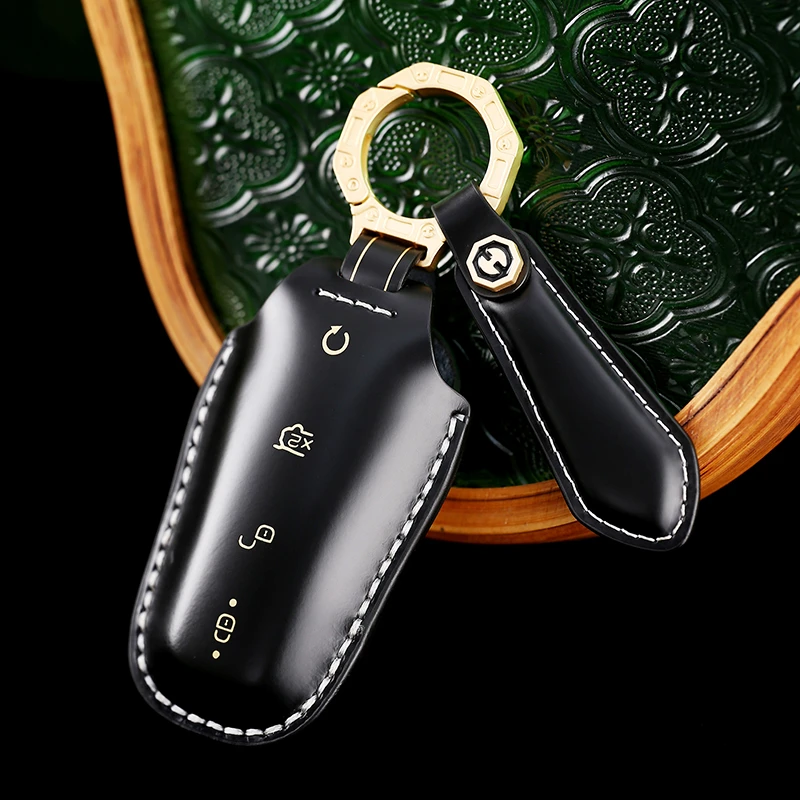 马臀风比亚迪钥匙套唐宋MAX汉秦海豚/仰望高端真皮手工防护壳扣包