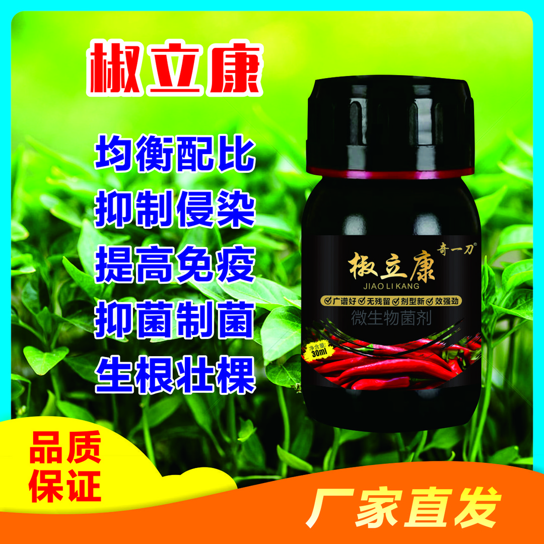椒立康辣椒专用真细病三杀微生物菌肥根腐青枯病毒快速渗透