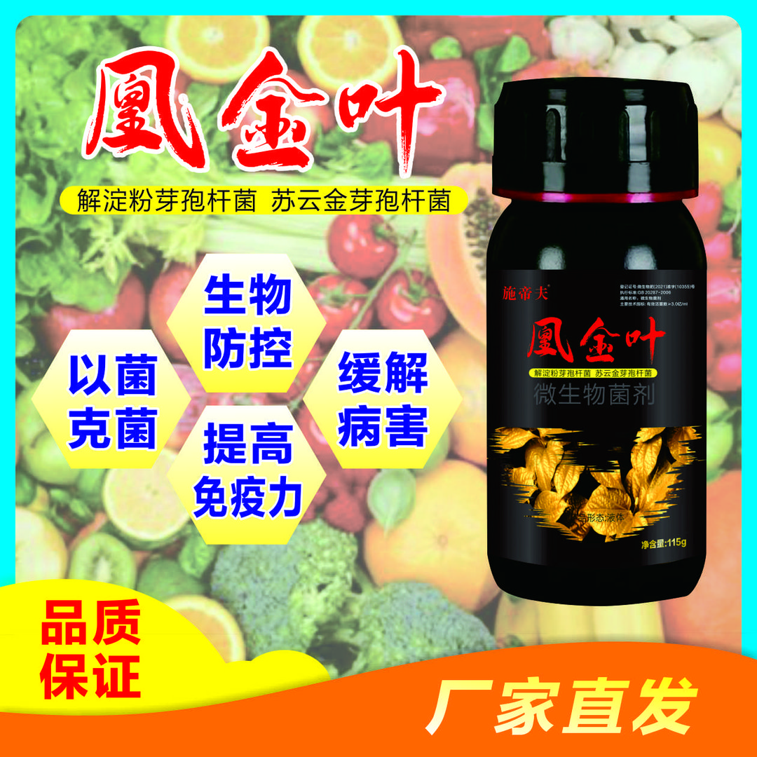 施帝夫凰金叶 真菌细菌病毒穿孔病腐烂病软腐病炭疽微生物菌剂