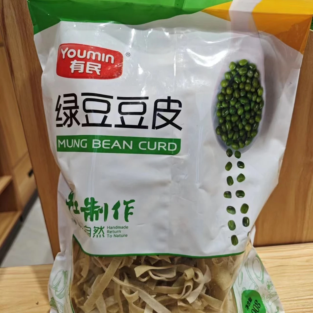 干豆皮湖北农家荞麦绿豆豆皮