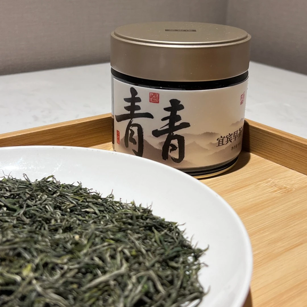 青青-宜宾早茶 早传天下 茶香万里 滋味浓郁  就是嫩  90g