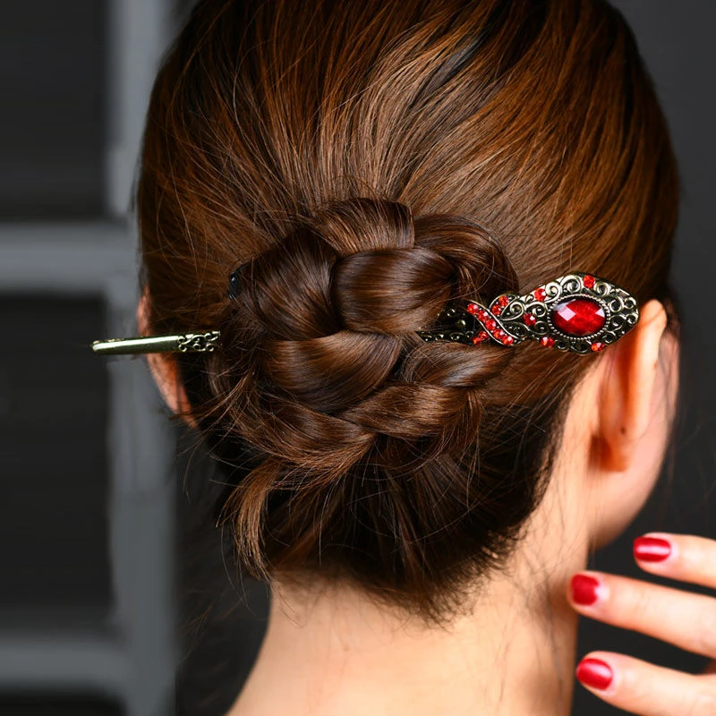 断了包赔 复古发簪民族风盘发发饰汉服手工宫廷百搭头饰古风简约
