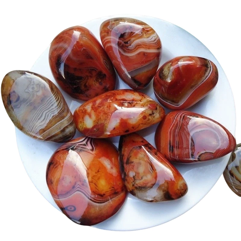 起点玛瑙精品七彩缠丝玛瑙小石头小奇石玩具观赏石鱼缸石造景石