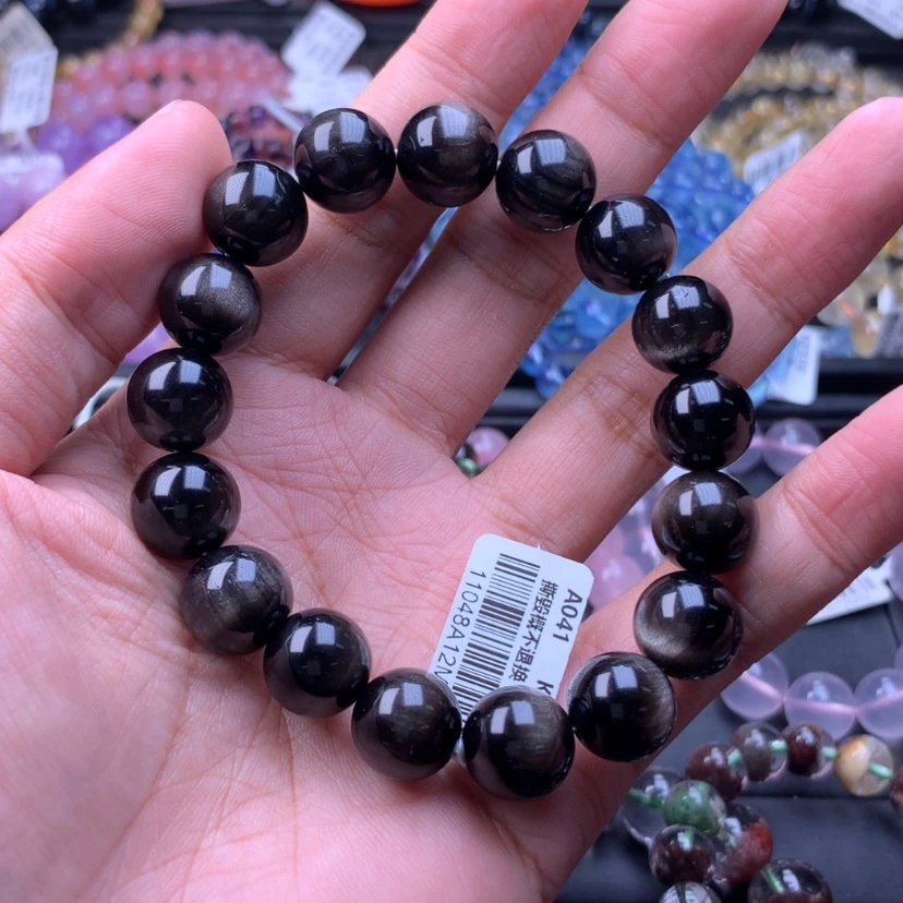 【闪购商品】水晶手串未镶嵌肖**崽银曜12