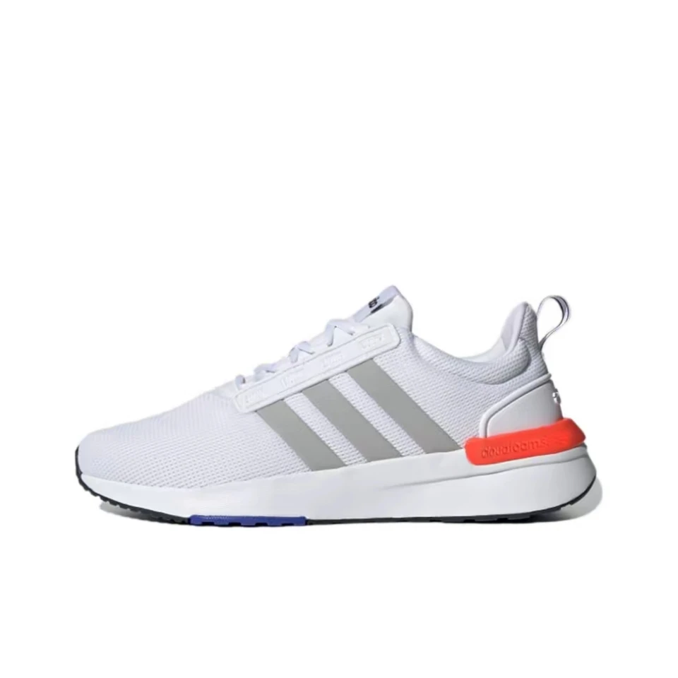 【断码】adidas阿迪达斯neo Racer舒适运动潮休闲跑步鞋白灰GZ8191