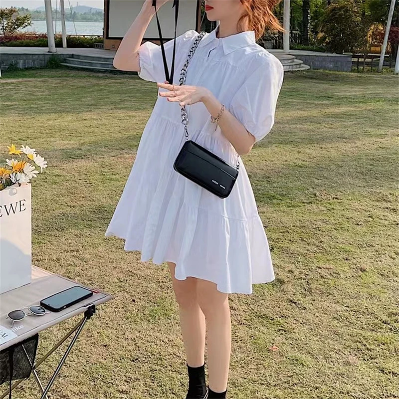 5号依诺家轻奢气质百搭春季宽松港风韩版裙子秋冬季复古