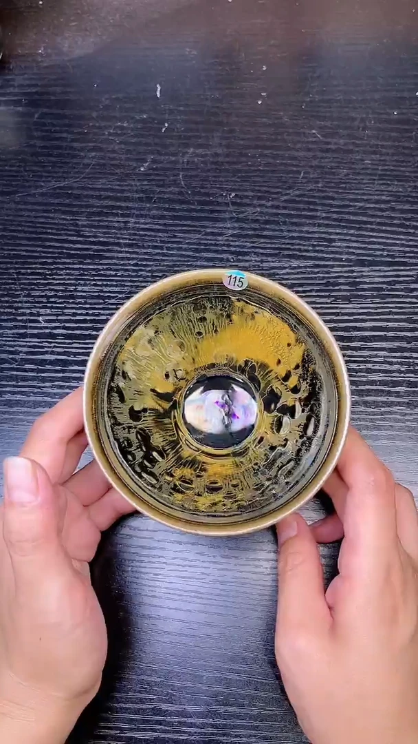 【闪购商品】茶盏115号精品曜变 带礼盒