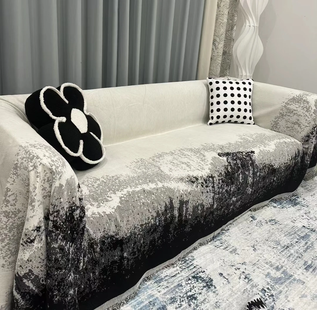 【挪威森林】极简轻奢加厚雪尼尔防滑四季通用沙发巾全盖防尘网红