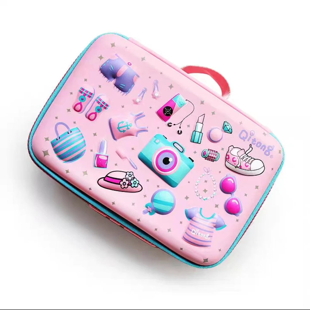 手提大容量密码锁文具盒EVA收纳笔袋