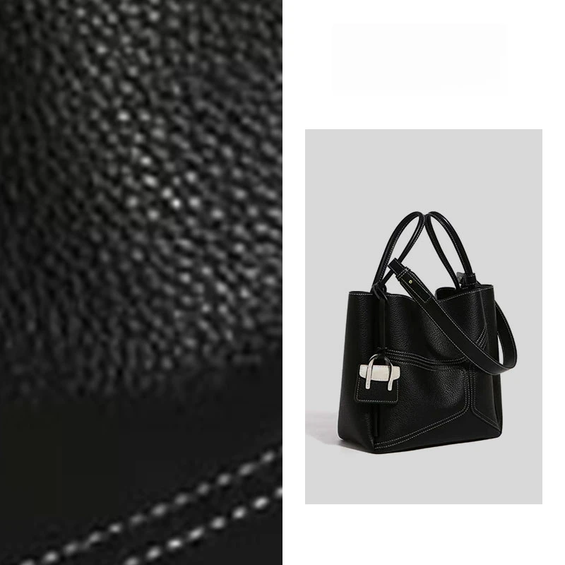 Lemon vetter2024经典纯色女士斜跨腋下单肩包LNX-05218黑色