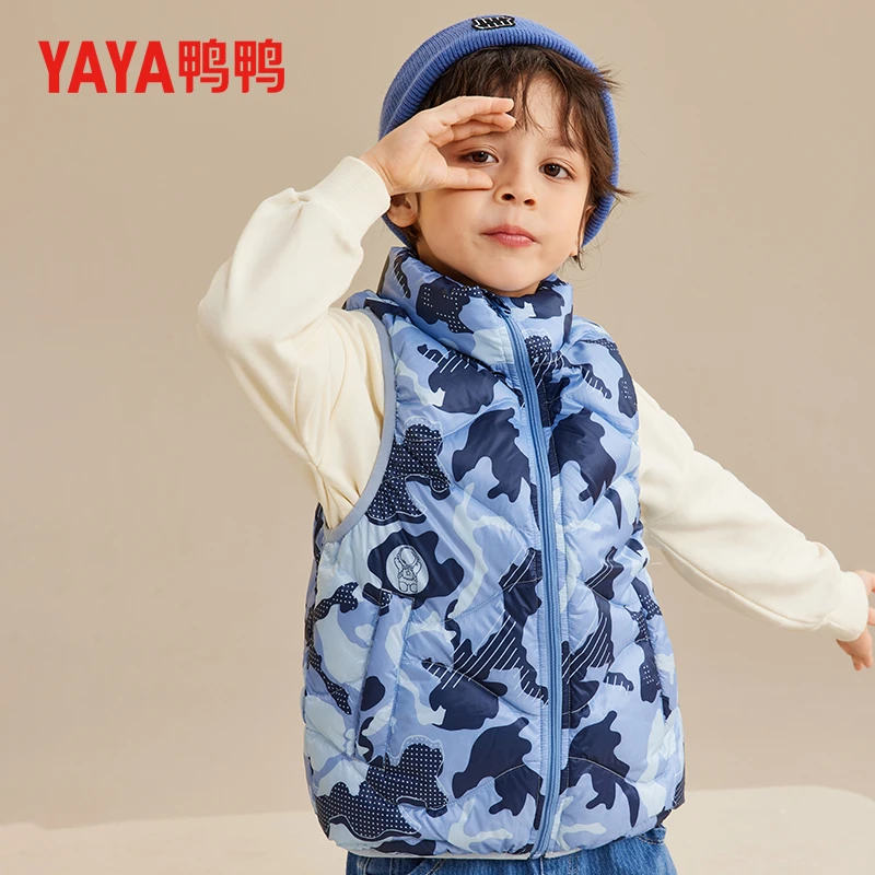 YAYA/鸭鸭童装儿童羽绒马夹轻薄秋冬男女童羽绒背心