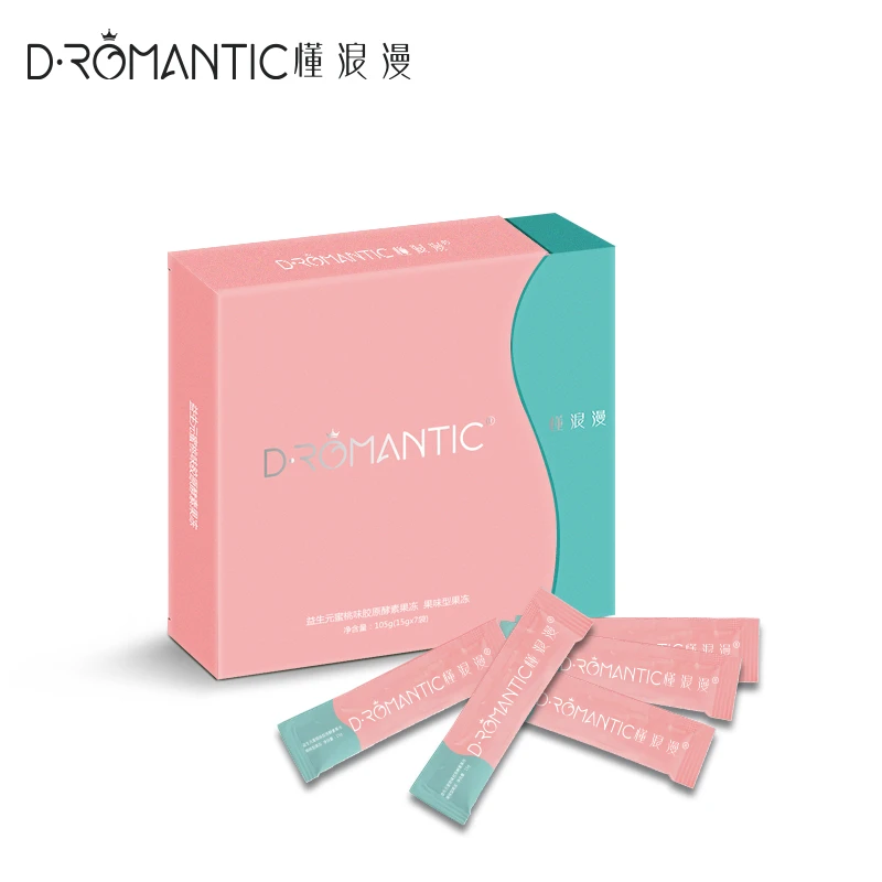 懂浪漫益生元蜜桃胶原冻果味型果冻即食（15g*7）*4