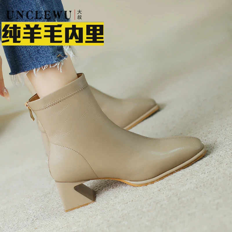 【福利款】暖冬新款粗跟加厚保暖短靴短筒时尚百搭