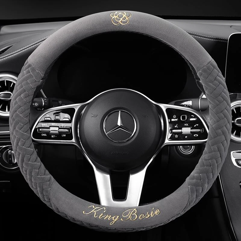 福特福睿斯蒙迪欧嘉年华锐界翼虎锐际专用福克斯毛绒方向盘套冬季