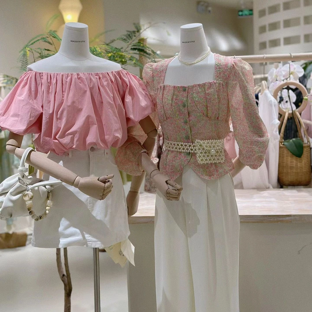 时尚短袖气质一字肩