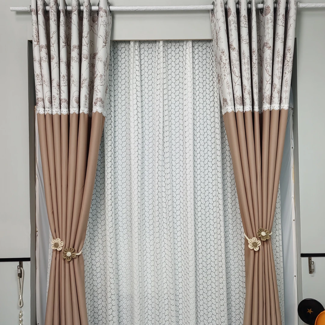 法式印花浪漫遮光遮阳窗帘卧室