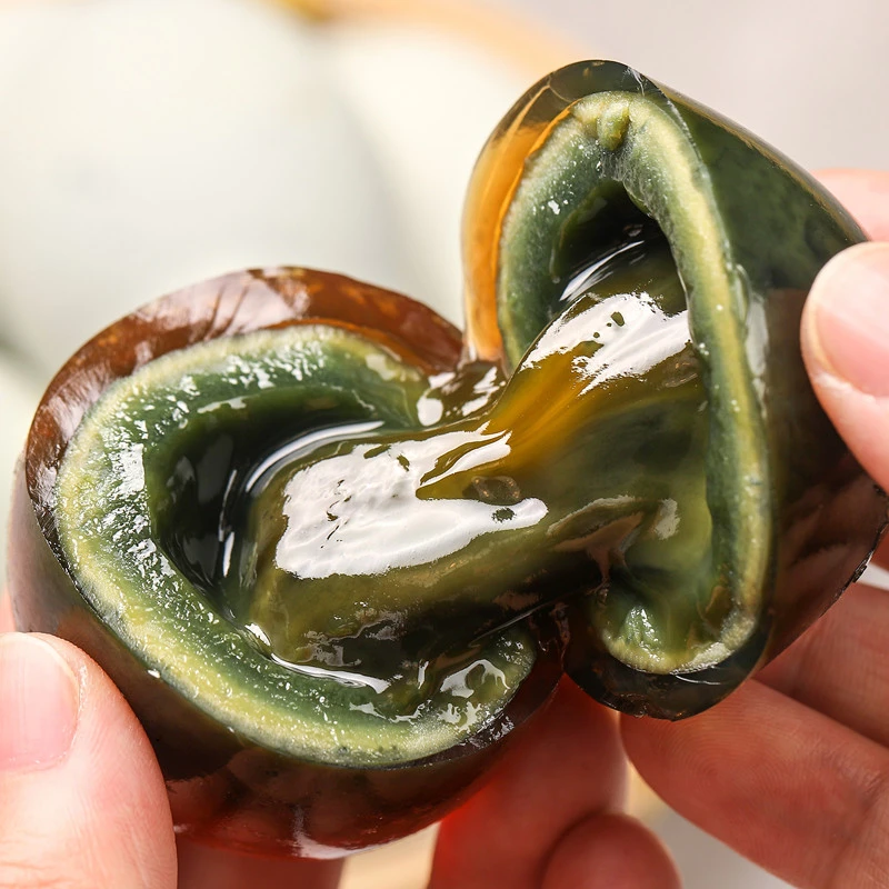4枚鄱阳湖松花皮蛋无铅工艺溏心皮蛋