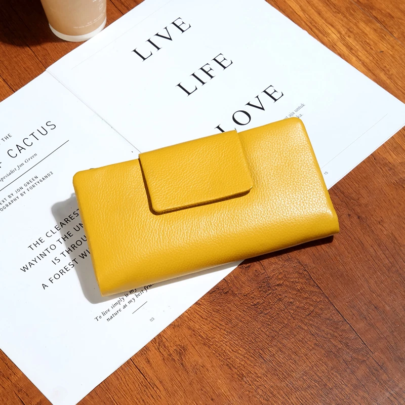 高档头层牛皮大容量38卡位长款钱包放手机2024新款真皮钱夹大钞夹