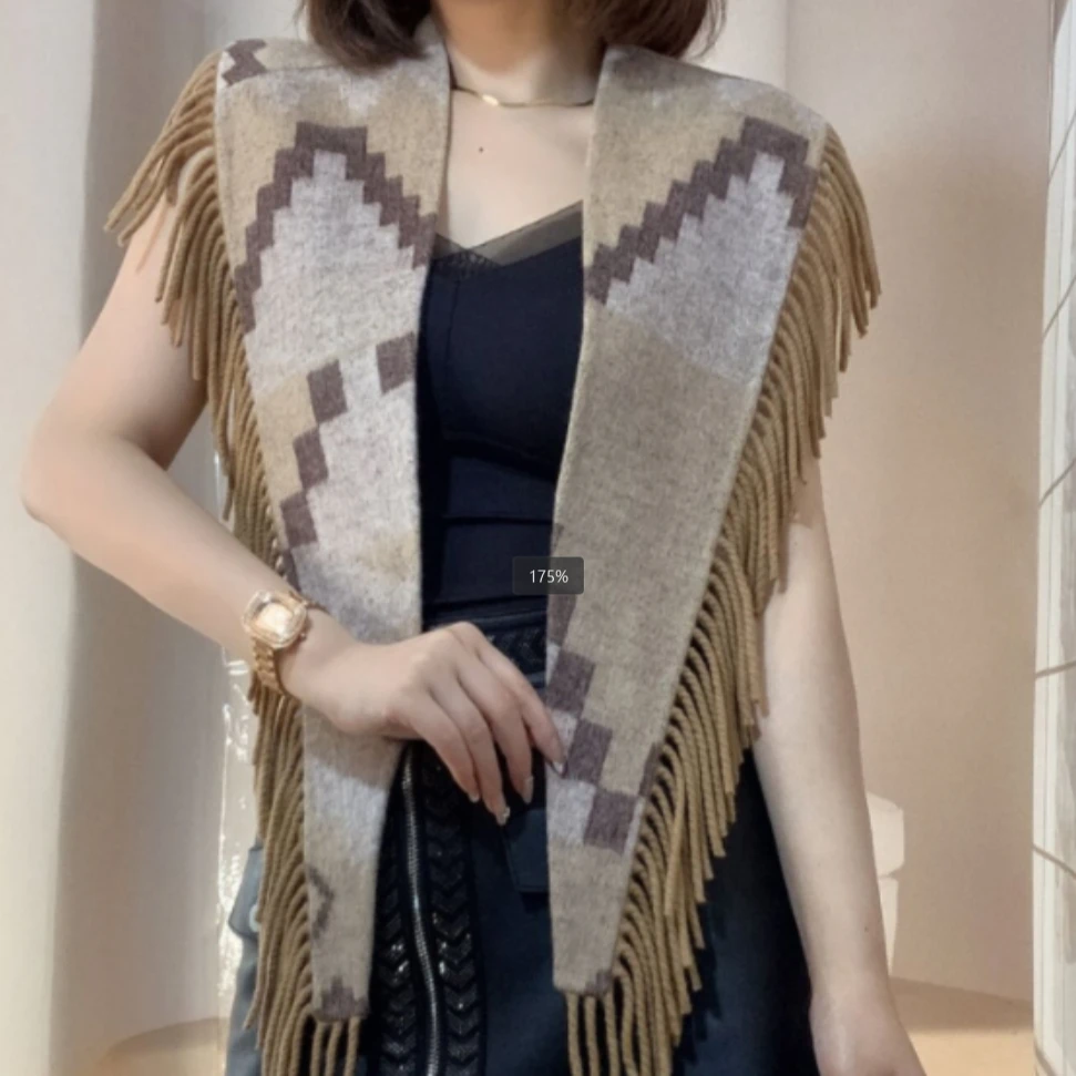 【披肩】艾邑手工双面设计师款披肩气质时尚百搭