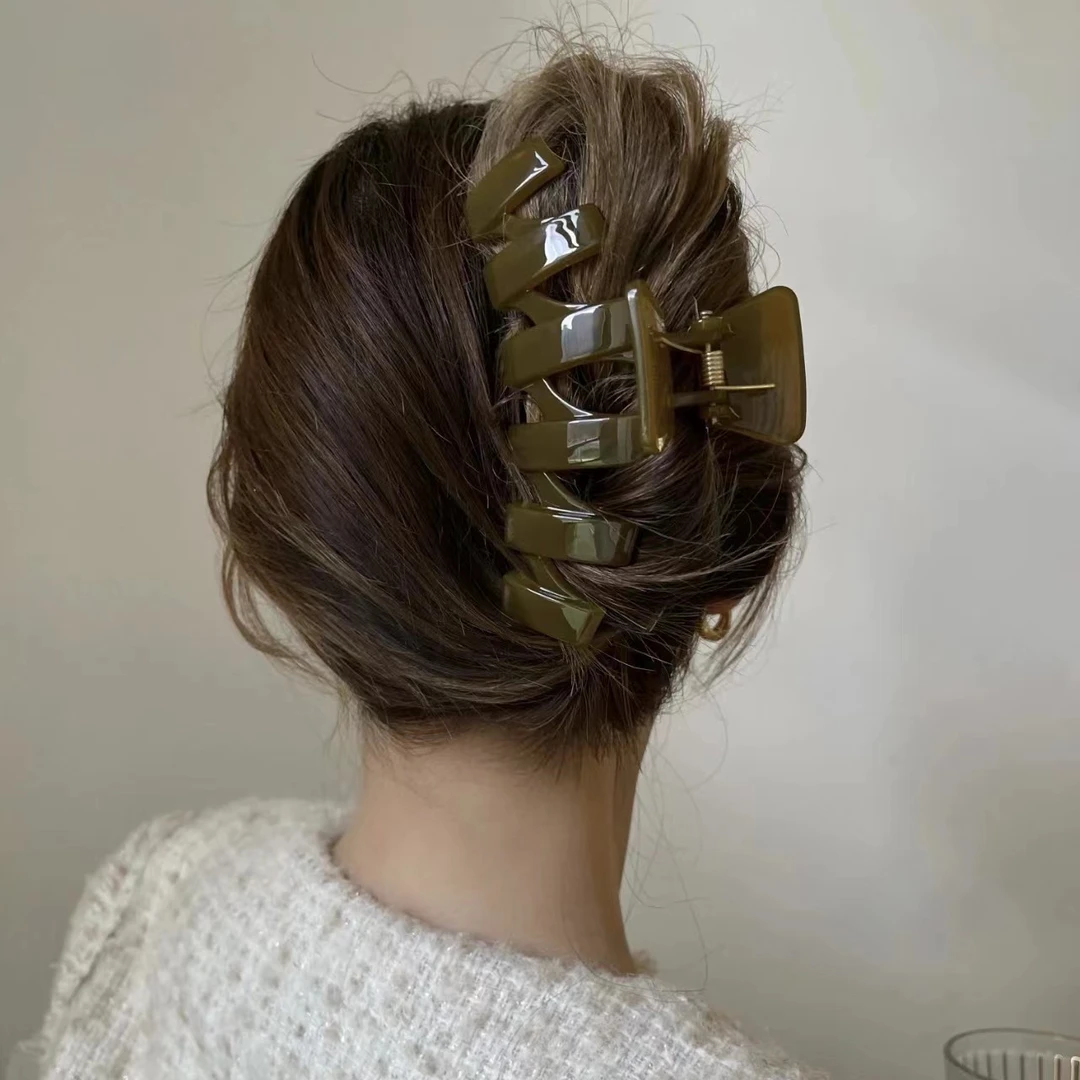 加大号韩国果冻质感结实洗澡百搭发量多抓夹女后脑