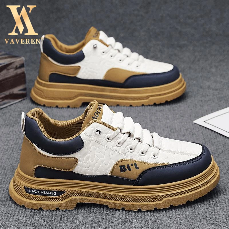 男款2025新款男鞋秋季跑步防滑休闲运动鞋男士厚底工装鞋子