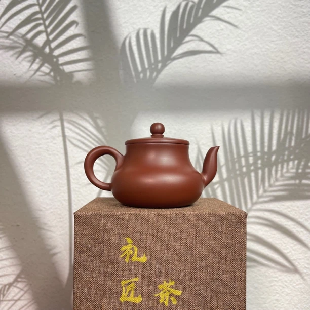 潮州手拉壶原矿朱泥紫砂紫朱泥薄胎君德壶纯手工工夫茶具容量多款