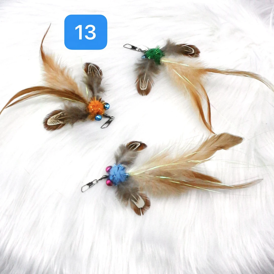 (全场三单包邮)仿生系列仿真昆虫逗猫棒替换头羽毛逗猫棒替换头