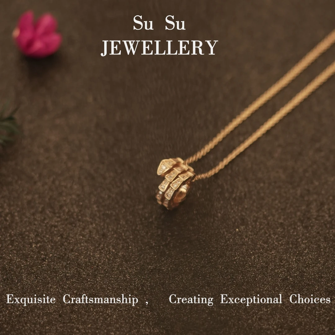 铜合金项链 3709 三环蛇经典气质款百搭