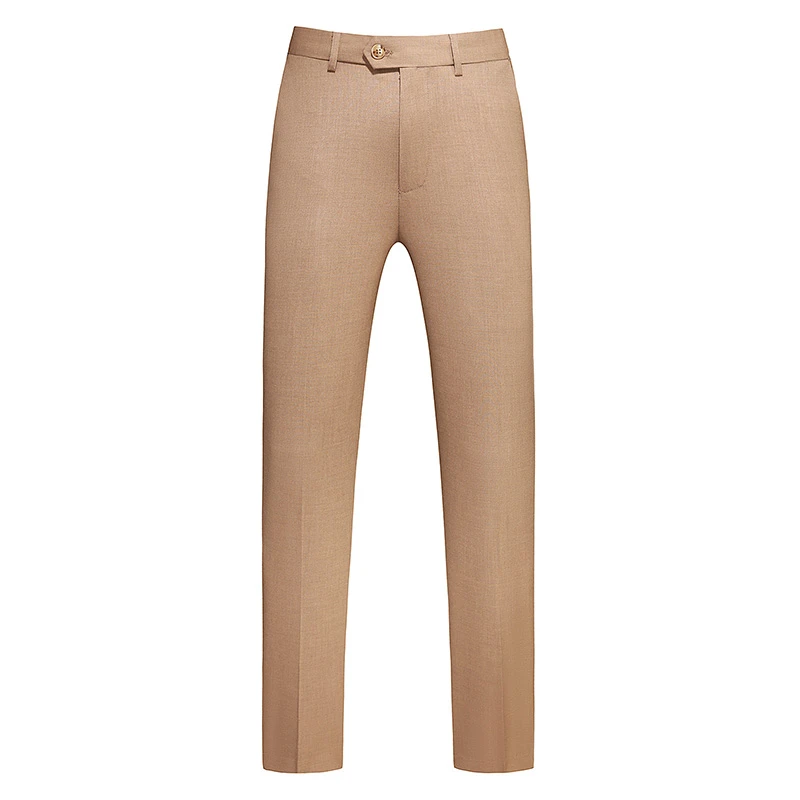 X001品质夏季纯色男士单层长袖男西服韩版修身透气休闲西裤西装裤