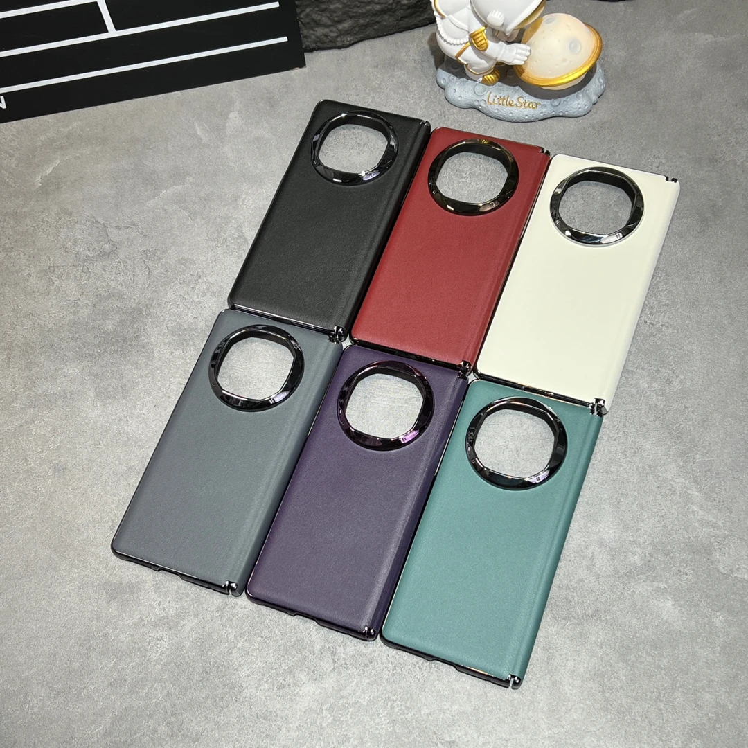 【顺丰包邮】适用华为mateX6 X5 X3中轴全包磁吸超薄素皮手机壳