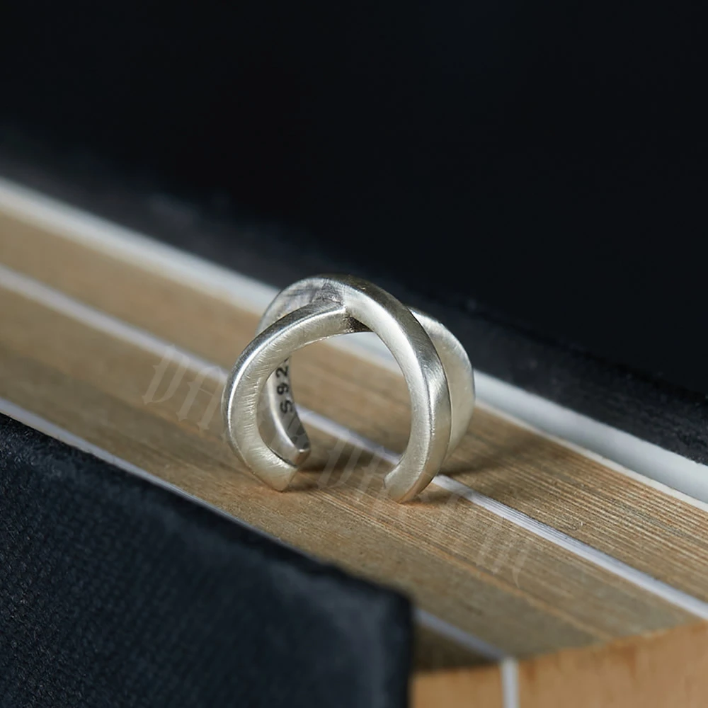 925银耳饰 Dark Dream简约耳夹U形无耳洞小众非主流男女情侣耳扣