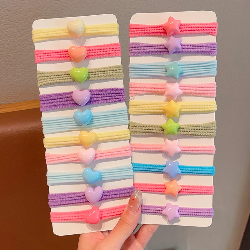 儿童糖果色毛巾圈女童扎马尾丸子头发绳发圈小女孩不伤发头绳发饰