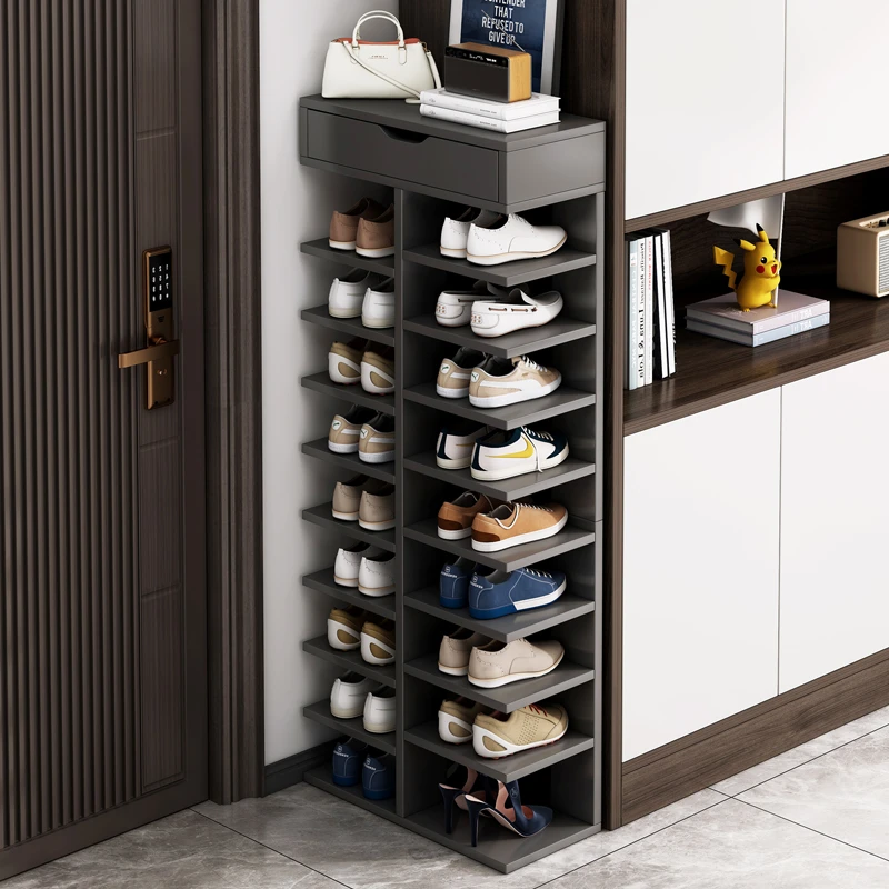 鞋架家用门口鞋柜收纳简易鞋架子新款入门多层木分层储物空间专用
