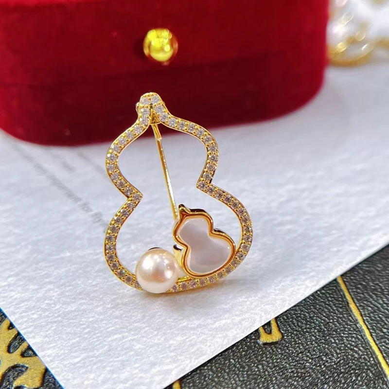 LH172【福禄尽收珍珠胸针】气质网红轻奢时尚百搭小众简约精致