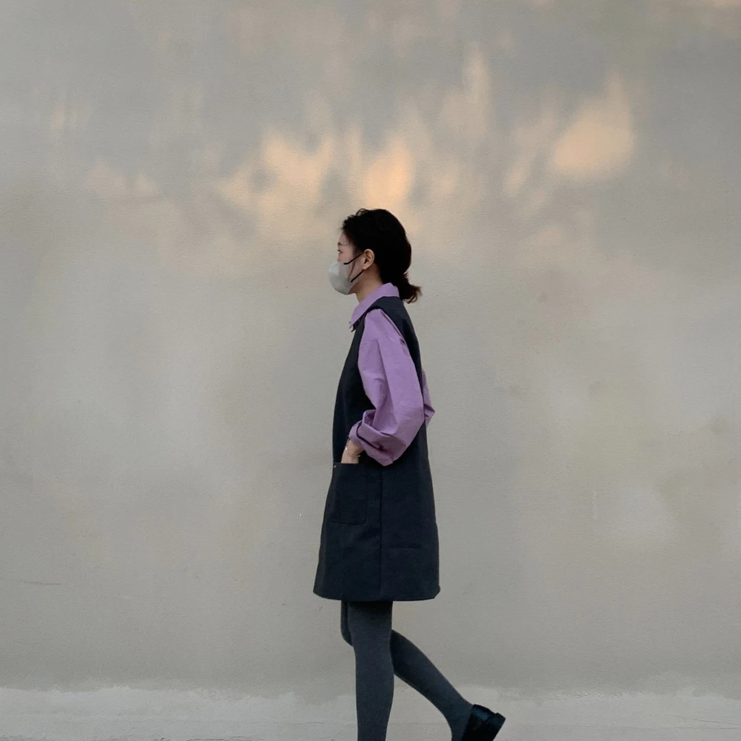 【一口泡芙】（邮寄日出）NO退NO换 秋冬季毛呢厚款连衣半身裙