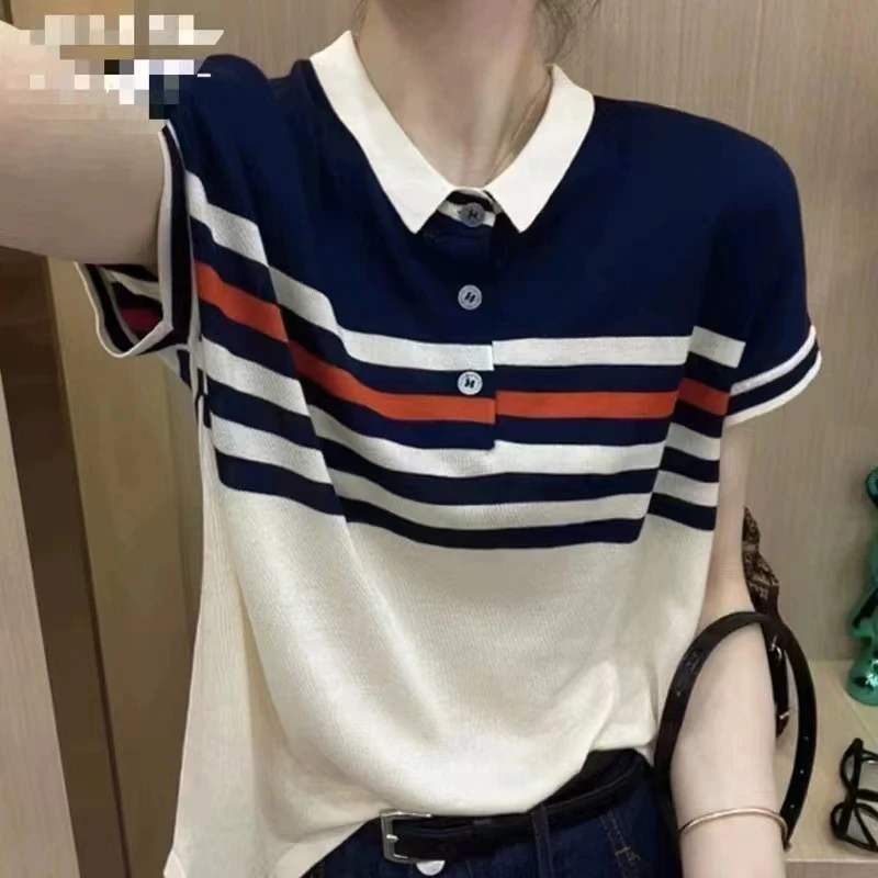 (新疆包邮）200五彩显瘦衬衫领短袖