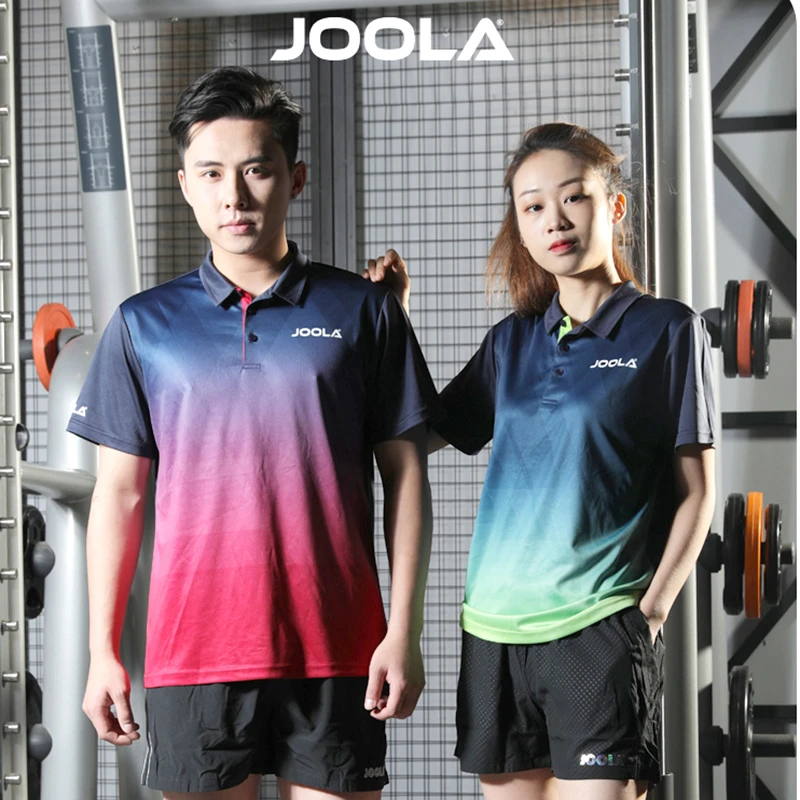 优拉新款尤拉JOOLA三体乒乓球短袖男女款2204运动比赛T恤球服球衣