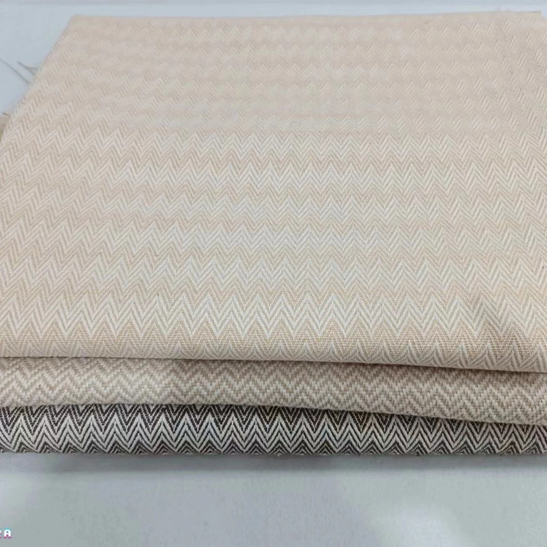 粗麻复合人字纹鞋材，箱包玩具工艺品装饰，棉麻面料