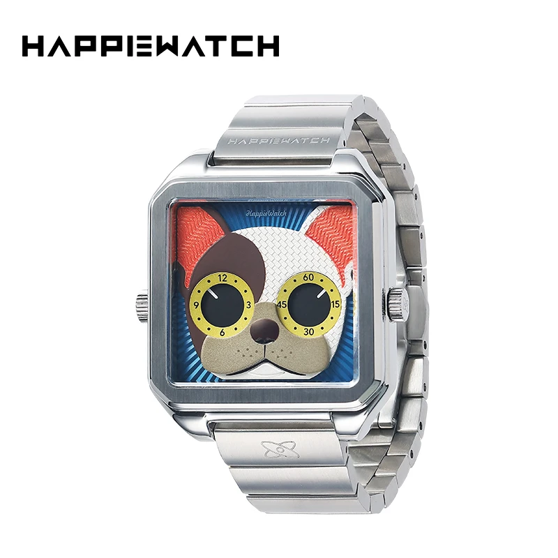 HappieWatch 法斗款（大壳） 腕表时尚潮流个性防水