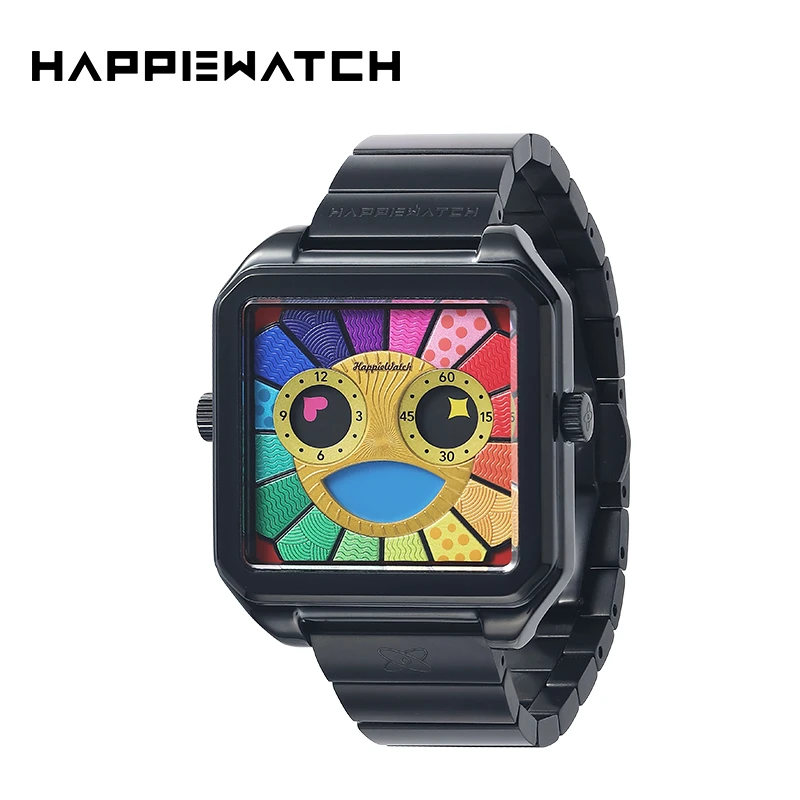 HappieWatch猎奇星球系列太阳花（大壳）表时尚国潮潮流个性防水