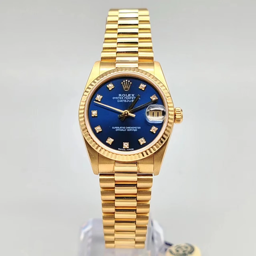 99新 Rolex/劳力士 日志/68278/表径31mm/自动机械/原钻翻写/单表