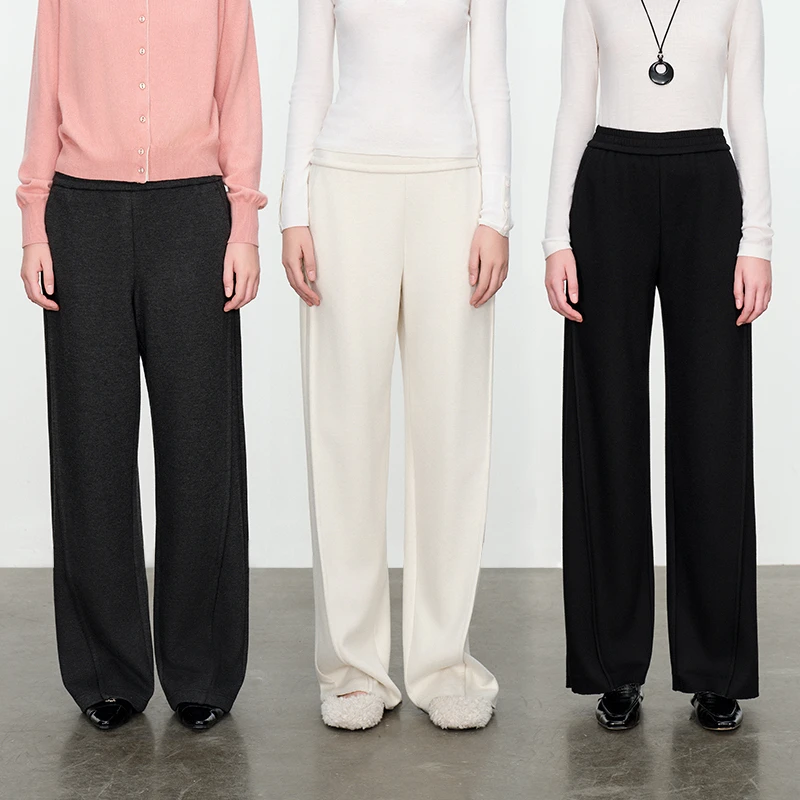 【小余专属】婉甸奶油白阔腿裤1234P81DSC