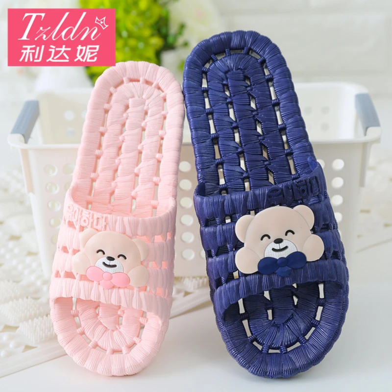 镂空拖鞋女士夏季洗澡漏水浴室防滑家居家舒适室内简约凉拖鞋男款